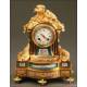 Mantel Clock, Gilded Bronze and Sévres, France, Second Half S. XIX.