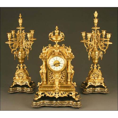 Mantel Clock with Chime, France, 19th Century.