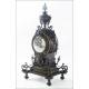 Impressive Pendulum Clock with Pair of Candelabra. France, 19th Century