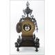 Impressive Pendulum Clock with Pair of Candelabra. France, 19th Century