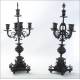 Impressive Pendulum Clock with Pair of Candelabra. France, 19th Century