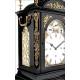 Spectacular Ebony and Bronze Bracket Clock with Triple Sounder. England, XIX Century