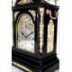 Spectacular Ebony and Bronze Bracket Clock with Triple Sounder. England, XIX Century