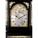 Spectacular Ebony and Bronze Bracket Clock with Triple Sounder. England, XIX Century