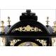 Spectacular Ebony and Bronze Bracket Clock with Triple Sounder. England, XIX Century