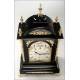 Spectacular Ebony and Bronze Bracket Clock with Triple Sounder. England, XIX Century