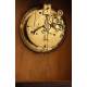 Elegant Clock Set with Wood and Brass Candlesticks. France, 1900s