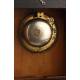 Elegant Clock Set with Wood and Brass Candlesticks. France, 1900s