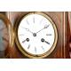 Elegant Clock Set with Wood and Brass Candlesticks. France, 1900s