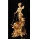 Spectacular Sculptural mantel clock in very good condition. France, XIX Century