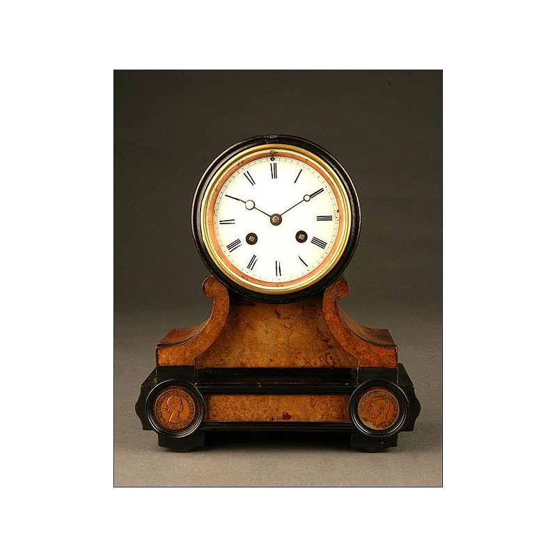 Small Japy Fils Drum Clock. 1920's-30's. Working.