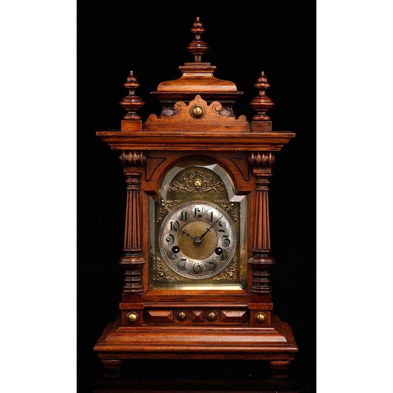 Beautiful Junghans Mantel Clock. Works Very Well. Germany Circa 1890