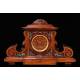 Magnificent Hand Carved Mantel Clock with Boulle Decoration. France, Circa 1890