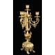 Antique Mantel Clock and Candlestick Set. France, 1900