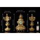 Aristocratic Antique Mantel Clock and Candelabra Pair Set. France, 19th Century