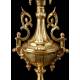 Aristocratic Antique Mantel Clock and Candelabra Pair Set. France, 19th Century