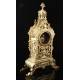 Beautiful Clock of Cast Bronze in Perfect Functioning. France, XIX Century