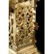 Beautiful Clock of Cast Bronze in Perfect Functioning. France, XIX Century