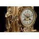 Elegant Bronze Mantel Clock. France, XIX Century. Working