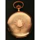 Solid Gold Pocket Watch of the Union Horlogere. Switzerland, 1900