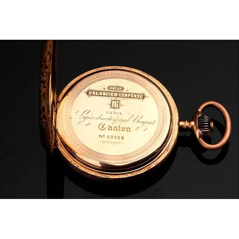 REMONTOIR 17 Rubis CHATON OR Spiral Breguet - .800 Silver Pocket Watch -  1850-1900 - Catawiki