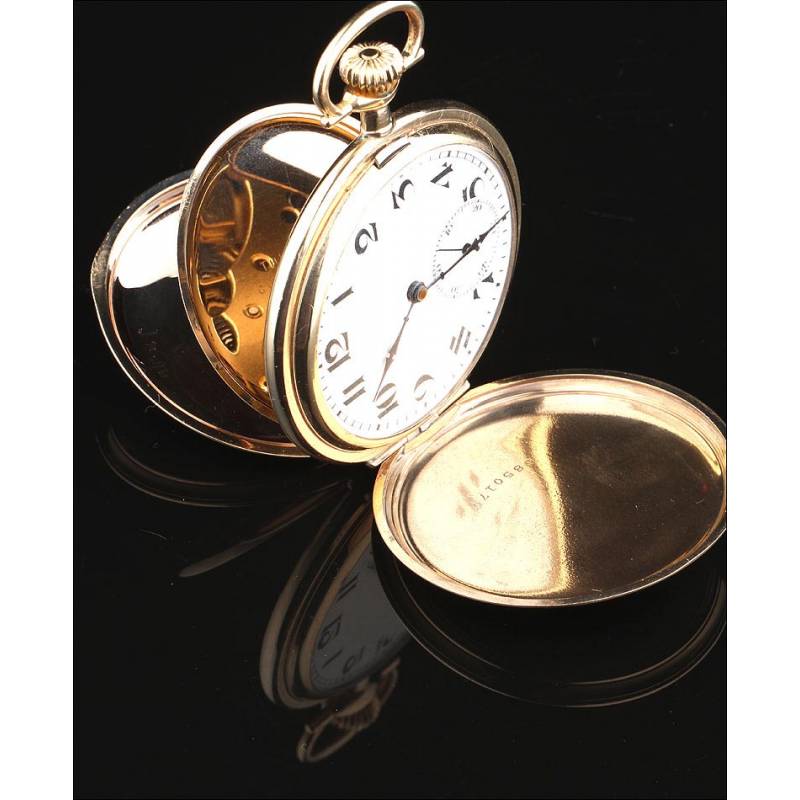 Antique gold sale plated pocket watch