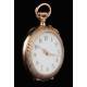 Lovely 14K Solid Gold Ladies Pocket Watch. Switzerland, Circa 1890