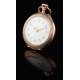 Lovely 14K Solid Gold Ladies Pocket Watch. Switzerland, Circa 1890