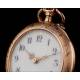 Lovely 14K Solid Gold Ladies Pocket Watch. Switzerland, Circa 1890