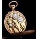 Lovely 14K Solid Gold Ladies Pocket Watch. Switzerland, Circa 1890