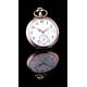 Elegant Swiss Solid Silver Pocket Watch. Manufactured Circa 1900. Working