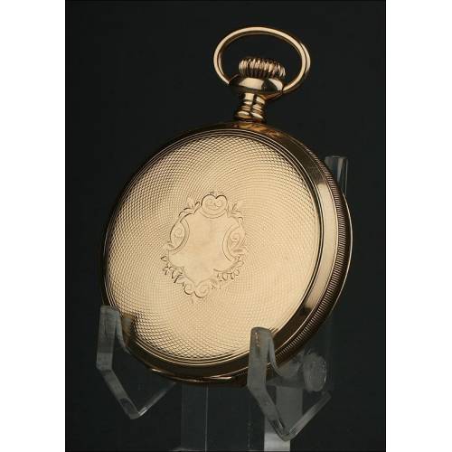 Stunning 1903 Waltham Pocket Watch. In Solid 14 Karat Gold and Working.