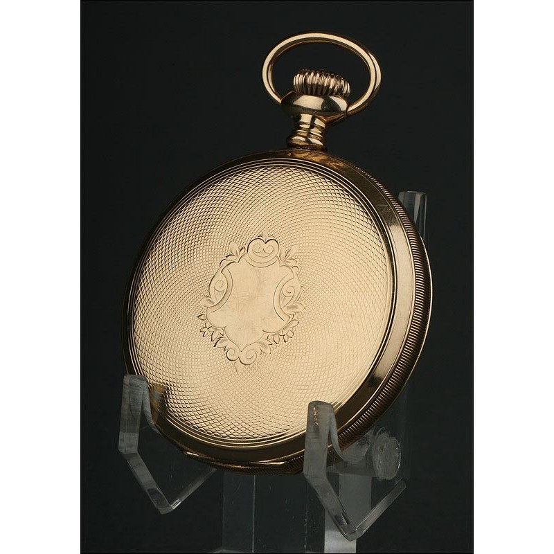 Stunning 1903 Waltham Pocket Watch. In Solid 14 Karat Gold and Working.