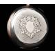 Elegant Omega Solid Silver and Contrasted Silver Pocket Watch. Switzerland, Circa 1920