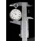 English Silver Clock, 1870