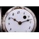 Gorgeous Silver Verge Fusee Watch. French Movement, Circa 1790. Works Perfectly