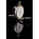 Elegant Tavannes Solid Silver Pocket Watch. 1920. Contrasting and Functioning