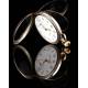 Elegant Tavannes Solid Silver Pocket Watch. 1920. Contrasting and Functioning