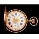 Antique Geneva Jacot & Cie Pocket Watch in 18K Gold. Switzerland, Circa 1900.