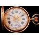 Antique Geneva Jacot & Cie Pocket Watch in 18K Gold. Switzerland, Circa 1900.