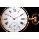 Antique Paul Boch 18K Solid Gold Pocket Watch. Switzerland, Circa 1890.