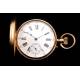 Antique Paul Boch 18K Solid Gold Pocket Watch. Switzerland, Circa 1890.