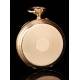 Impressive Geneva 18 K Gold Pocket Watch Signed by Huguenin. Switzerland, 1900