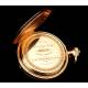 Impressive Geneva 18 K Gold Pocket Watch Signed by Huguenin. Switzerland, 1900