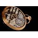 Impressive Geneva 18 K Gold Pocket Watch Signed by Huguenin. Switzerland, 1900