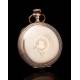 Antique Waltham 14K Solid Gold Waltham Pocket Watch. United States, 1899