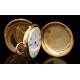 Antique 18K Gold Pocket Watch. Quarter strike. Circa 1900