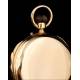 Antique 18K Gold Pocket Watch. Quarter strike. Circa 1900