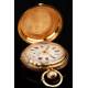 Gold Pocket Watch, ca. 1890s.