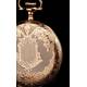 Antique Gold Plated and Working Elgin Pocket Watch. USA, 1903